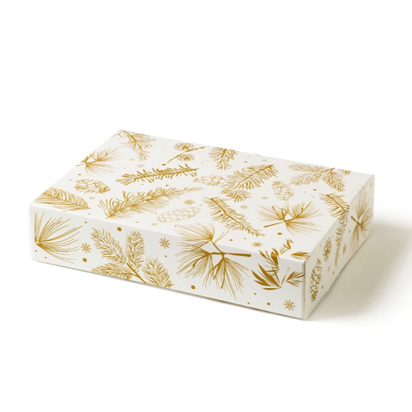caja para galletas de mantequilla navideñas