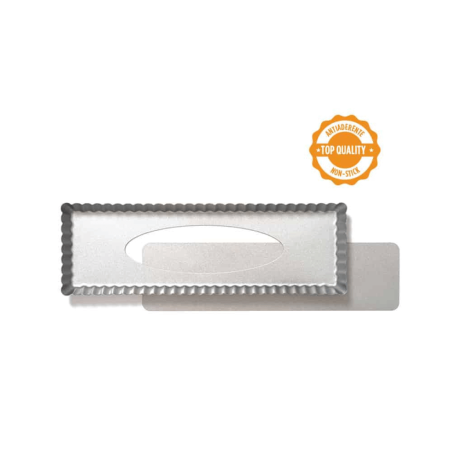 Molde rectangular para tartas Decora con base extraíble