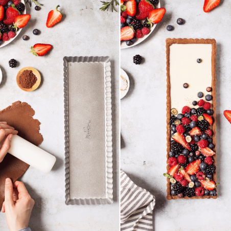 Tarta de frutos rojos en lata