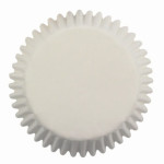 60 cápsulas blancas para cupcakes