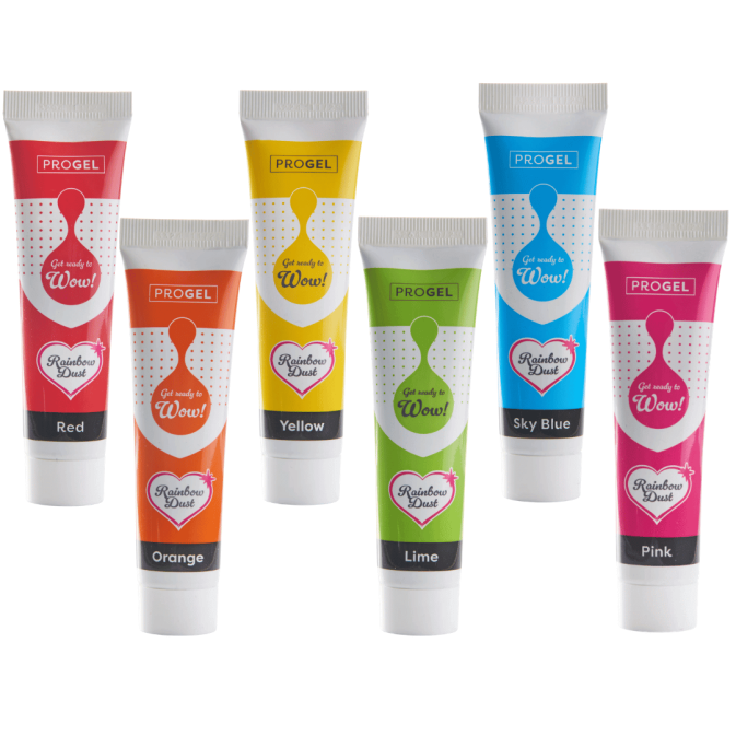 Multipack de colorantes progel arcoiris