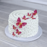 Decoraciones comestibles de mariposas de oblea para tartas
