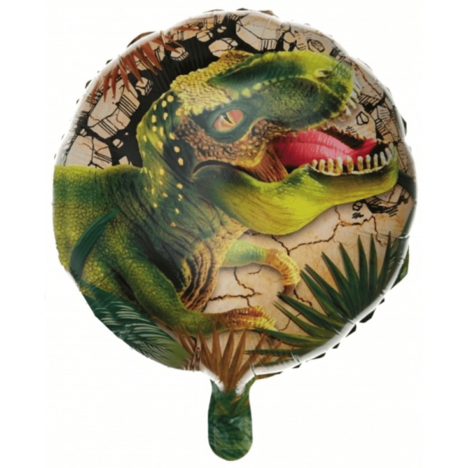Globo de cumpleaños de dinosaurio de 45 cm, inflable con aire o helio.