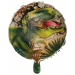 Globo de cumpleaños de dinosaurio de 45 cm, inflable con aire o helio.