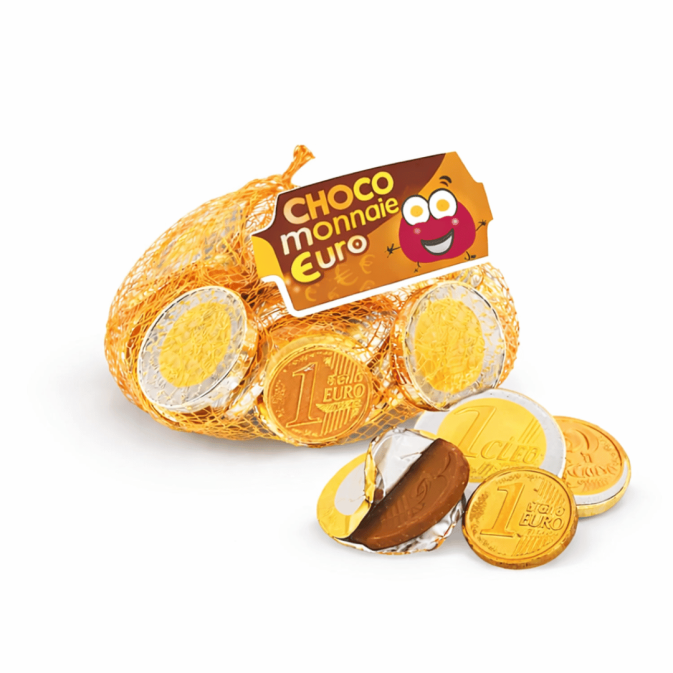 monedas de chocolate