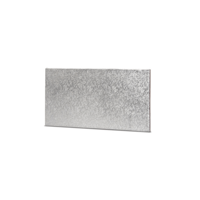 Base para tarta rectangular plateada de 25 cm