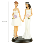 Figura decorativa para pastel de bodas, altura 2 mujeres