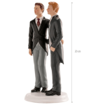 figura de altura-pastel de boda gay