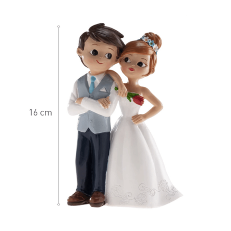 altura de la figura del pastel de bodas