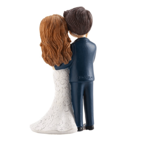 Figura de pastel de bodas - vista posterior