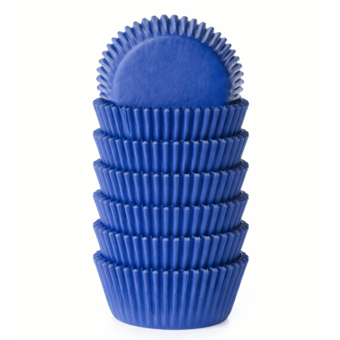 Cápsulas para cupcakes azul oscuro x500