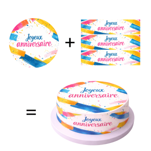 Kit de decoración para tarta de cumpleaños a bajo precio.