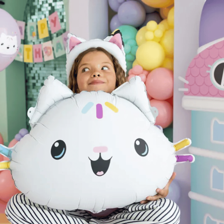 Globo de cumpleaños muffin - la casa de muñecas de gabby