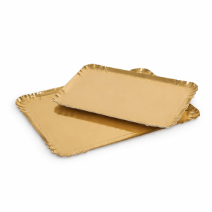 Bandejas para catering, color dorado, juego de 2