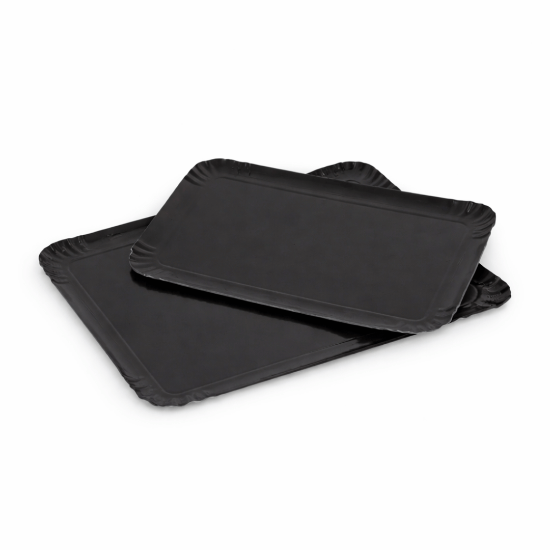 Bandejas para catering - negras - juego de 2