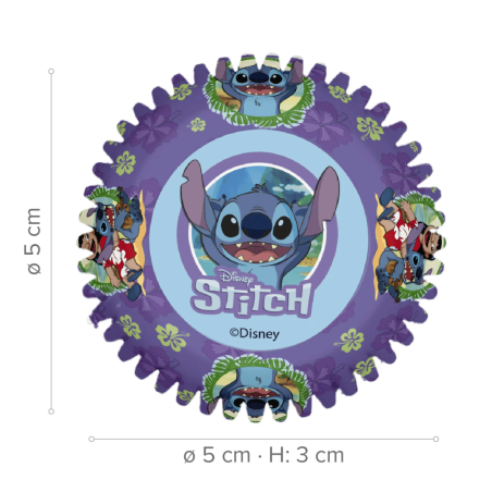 Moldes para cupcakes de Stitch de 5 cm