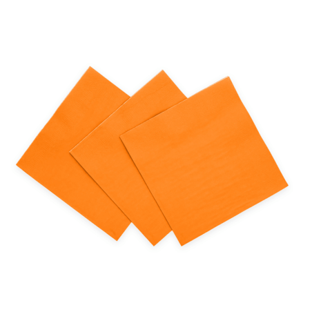 20 servilletas de postre de naranja