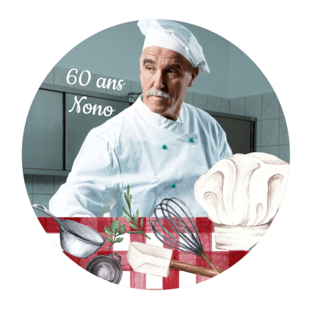 Fotocomestible para cocina - 24 cm