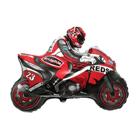 Globo gigante de motocicleta en 3D