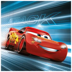 20 servilletas de papel de Cars con Rayo McQueen