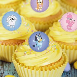 Mini disco comestible precortado de Bluey