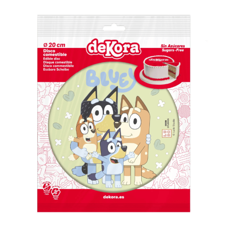 Disco de oblea Bluey de 20 cm