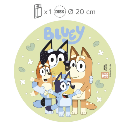 disco comestible bluey 20 cm