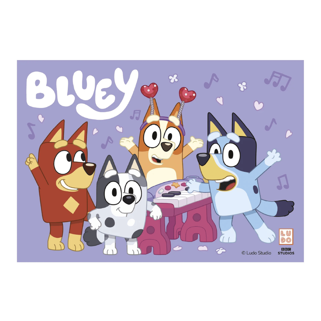 decoracion comestible para pastel bluey