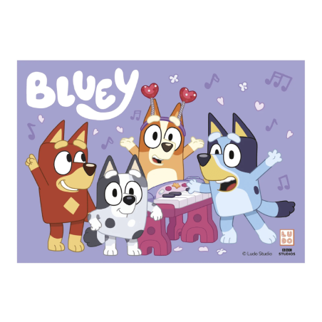 decoracion comestible para pastel bluey