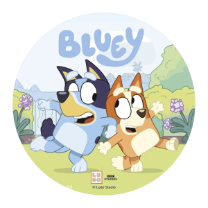 Disco comestible de Bluey y Bingo, 20 cm