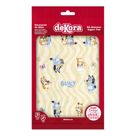 decoraciones comestibles bluey