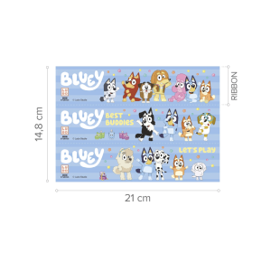 Borde de pastel bluey