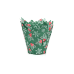 Moldes para magdalenas navideñas hojas de acebo House of Marie