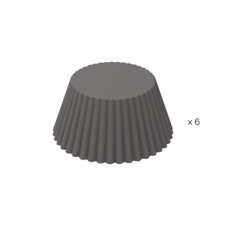 Molde de silicona para muffins para freidora de aire (6 unidades)