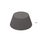 Molde de silicona para muffins para freidora de aire (6 unidades)