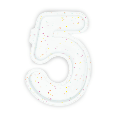 Molde de silicona para pasteles con forma de número - 5