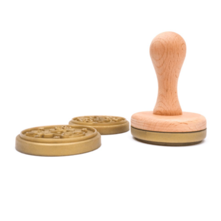 Sello de silicona y madera para galletas navideñas
