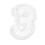 Molde para pastel con forma de número 3