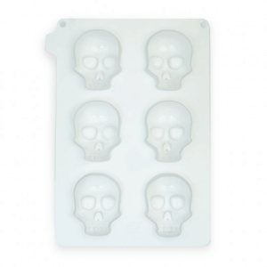 Molde de silicona para pastel con forma de calavera 3D