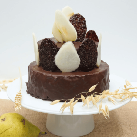 Idea para tarta redonda (12 cm) utilizando un molde desmontable Cécoa Paris.