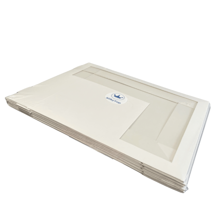 Caja blanca para pasteles con ventana para uso profesional - juego de 5