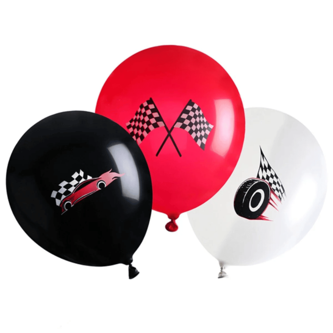 Globos de látex de Fórmula 1