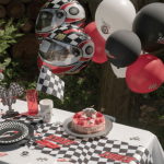 Decoraciones de cumpleaños con temática de Fórmula 1: globos de látex