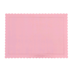 Bandeja rectangular rosa pastel