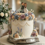 Coche para decorar la tarta de bodas recién casados