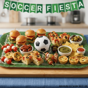 Bandeja de catering fútbol x2