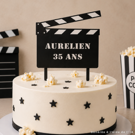 Cake Topper Cine para personalizar