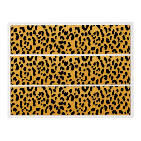 Esquema de pastel comestible de leopardo