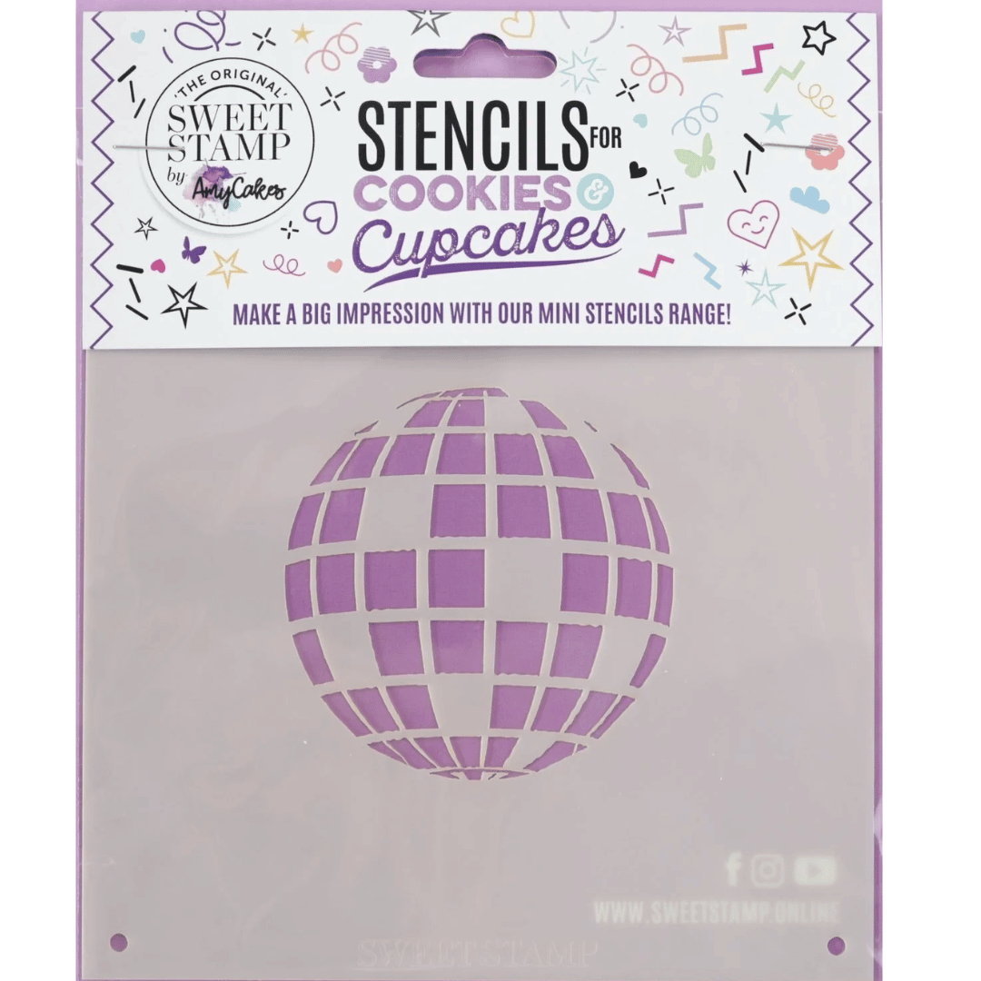 Plantilla para galletas con forma de bola de discoteca