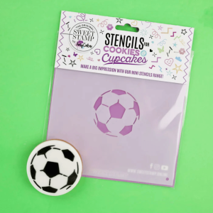 Plantilla para galletas de fútbol, sello dulce